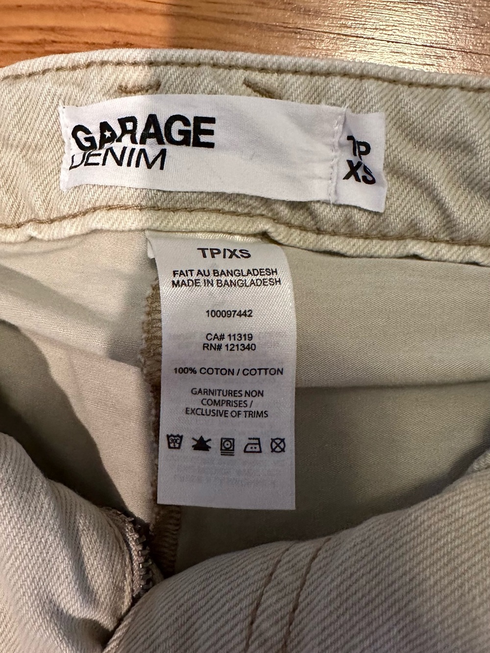 Garage TEEN Mini Skirt - Cream